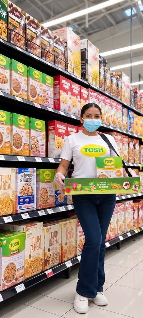 Impulsadora en supermercado